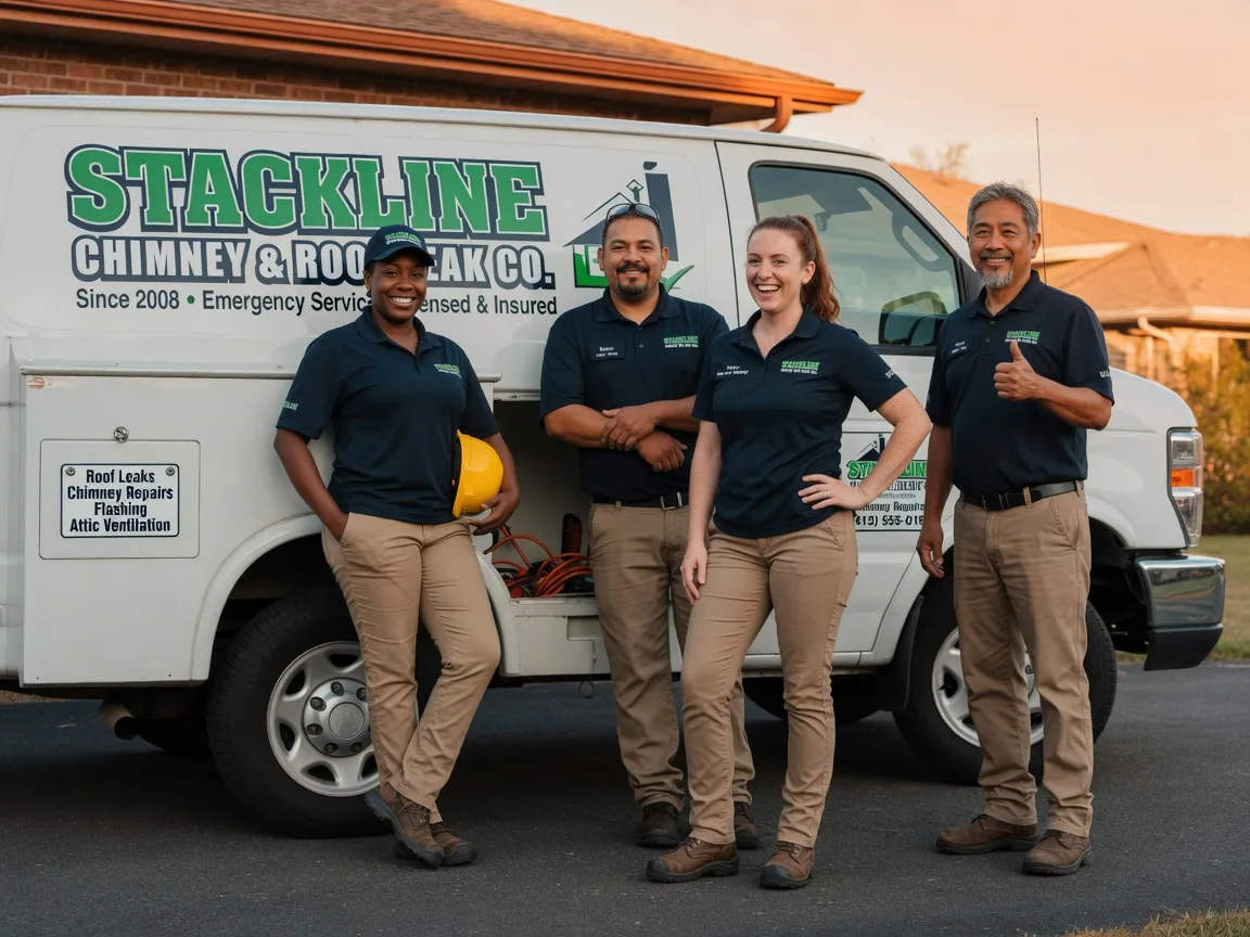 Chimney flashing repair company in Columbia Station, OH